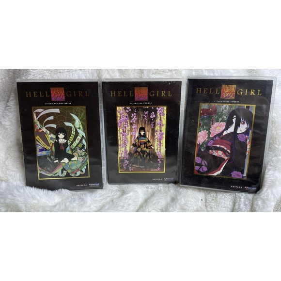 Hell Girl - Vol 1, Vol 2, Vol 3 Aniplex Funmation(DVD, 2007) First 3 Volumes! - Picture 1 of 10